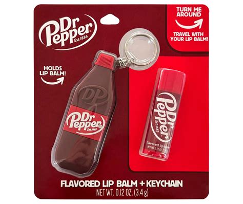 Dr Pepper Bottle Lip Balm Keychain 0 12 Oz Big Lots