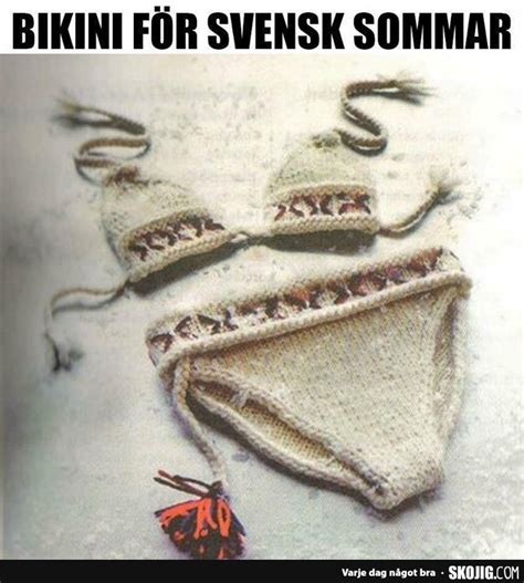 Bikini for svensk sommar Skämt och de bästa roliga bilderna