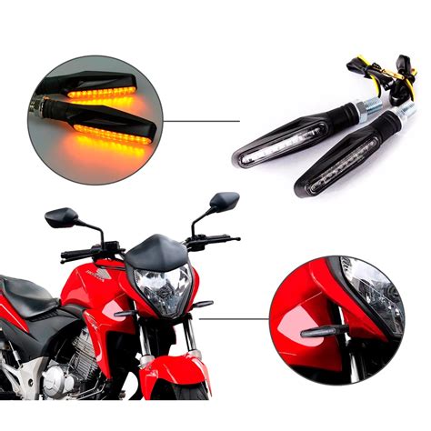 Pisca Seta Esportiva Palito Moto Led Yamaha Mt Mt Shopee Brasil