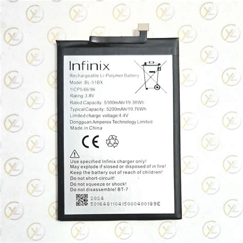 Jual BATERAI BL 51BX INFINIX HOT 10 X682 NOTE 8 X692 NOTE 8i X683 Shopee Indonesia