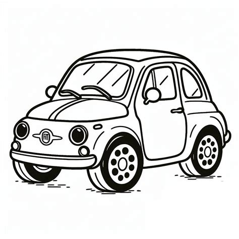 Desenho Para Colorir E Imprimir Carro - Desenhos de Um Carro Fiat para Colorir e Imprimir - Colorir.Info