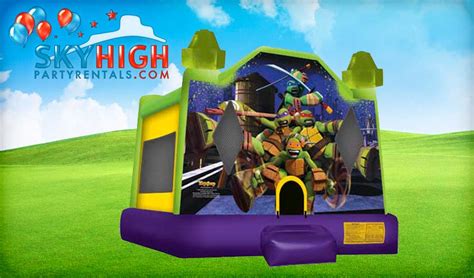 Usa Ninja Turtles Moonwalk Sky High Party Rentals