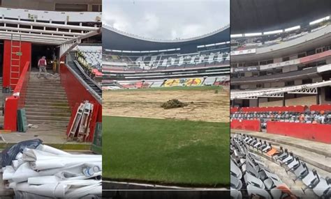 Estadio Azteca Se Filtraron Imágenes De Cómo Va La Remodelación Para