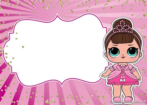 Free Printable Lol Dolls Surprise Birthday Invitation Templates