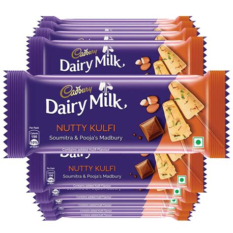 Buy Cadbury Dairy Milk Nutty Kulfi Madbury Chocolate Bar G Pack Of