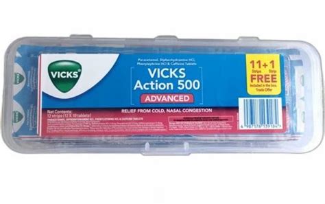 Vicks Action 500 Tablets At ₹ 415box Pharmaceutical Tablets In