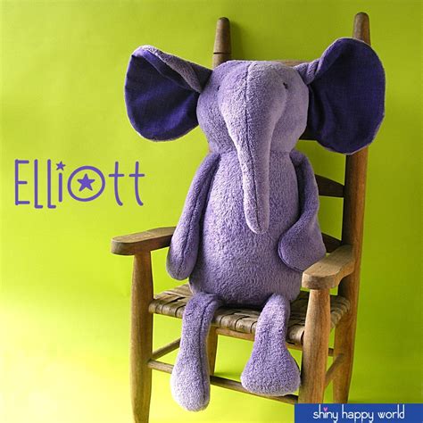 Elliott The Elephant Pattern Sewing Stuffed Animals Stuffed Animal