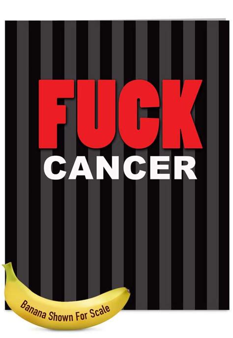 Funny Fuck Cancer Greeting Card Nobleworkscards