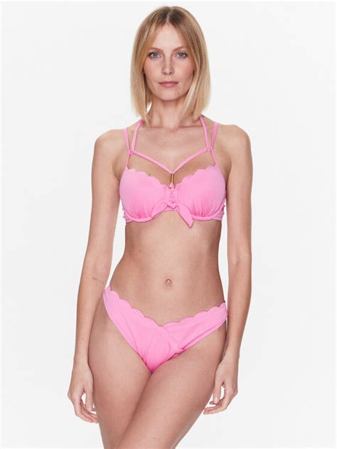 Hunkemöller Góra od bikini Scallop 201941 Różowy Modivo pl