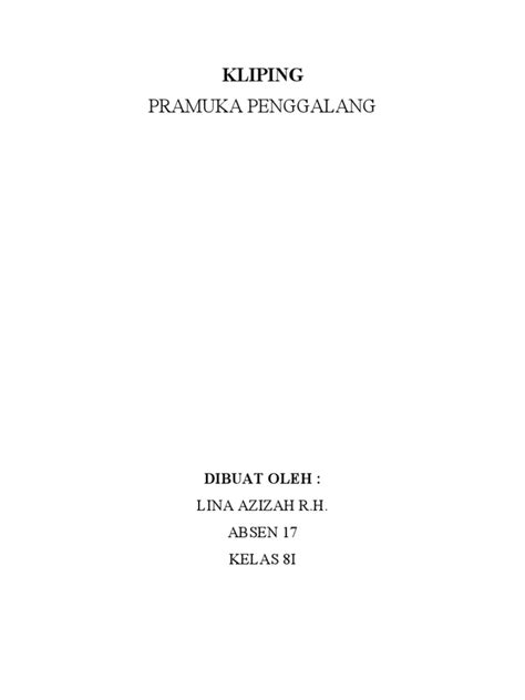 Kliping Pramuka Pdf