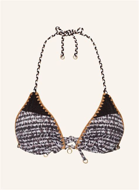 Banana Moon Couture Góra Od Bikini Trójkątnego Bosco Klokoa Z Błyszczącą Przędzą schwarz Lamoda pl