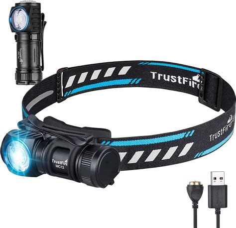 TrustFire MC12 Lampe Frontale 1000 Lumens Lampe de Poche à Charge