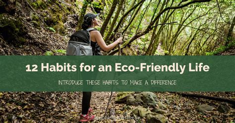 12 Eco-Friendly Habits - My Edible Habitat 