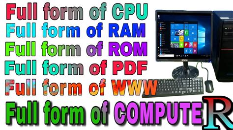 Most Commonly Used Computer Full Form Computer Full Form