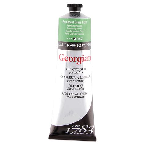 Daler Rowney Georgian Oil Color Permanent Light Green Ml Tube