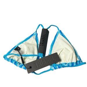 Triangl Swimwear Swim New Triangl Swimwear Vinca Sour Stripe Bikini Swim Top Blue Poshmark