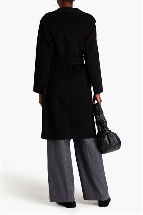 Vince Belted Wool And Cashmere Blend Felt Coat The Outnet