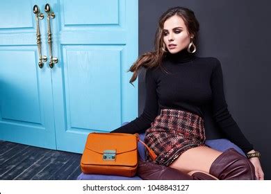 Sexy Brunette Woman Skinny Business Style Stock Photo Shutterstock