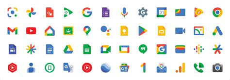 google brands logos set icons  google gmail drive