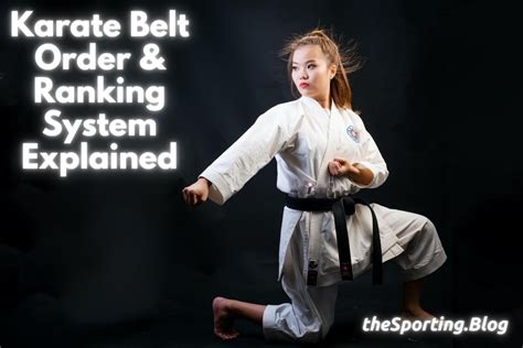 The Path To Black Belt The Karate Belt Ranking System And Belt Order