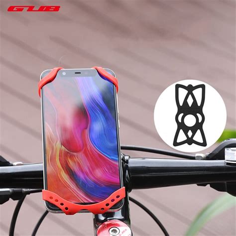 Gub p8 bicicleta silicone montagem do telefone móvel celular suporte de