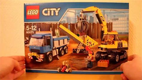 LEGO City 60075: Экскаватор и грузовик - YouTube