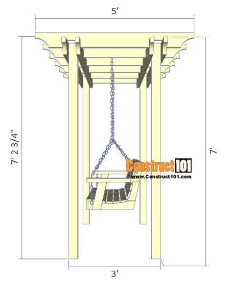 Arbor Swing Plans Free Pdf Download Construct101