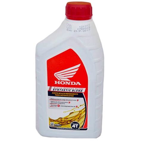 Aceite HONDA 4T 10W30 SYNTHETIC BLEND (Cuarto)