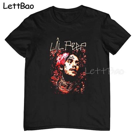 Fashion Lil Peep Rap Hip Hop T Shirt Lilpeepofficial