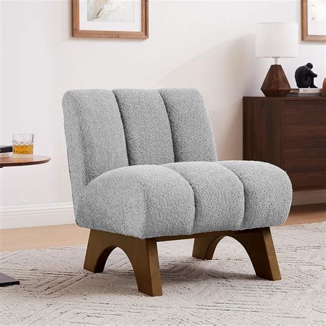 Amazon Art Leon Modern Accent Chair Sherpa Fabric Modular Single