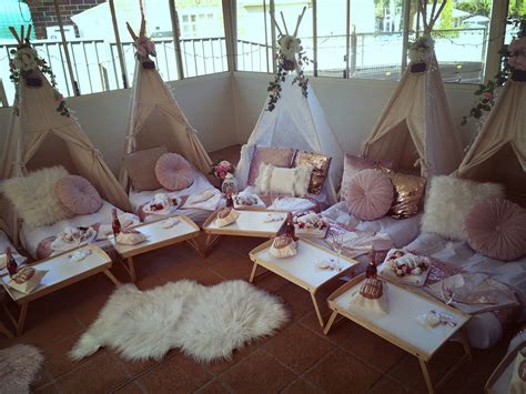 Ladies Hens Teepee Party Birthday Sleepover Ideas Sleepover Party