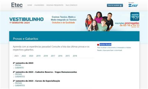 Provas Anteriores Das Etecs - RETOEDU