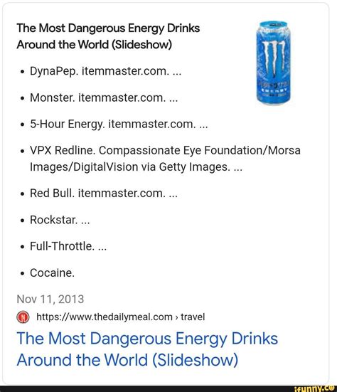 The Most Dangerous Energy Drinks Around the World (Slideshow) DynaPep ...