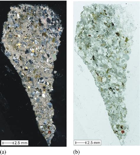 Sample C2 At A Crossed Polarized Light And B Plane Polarized Light