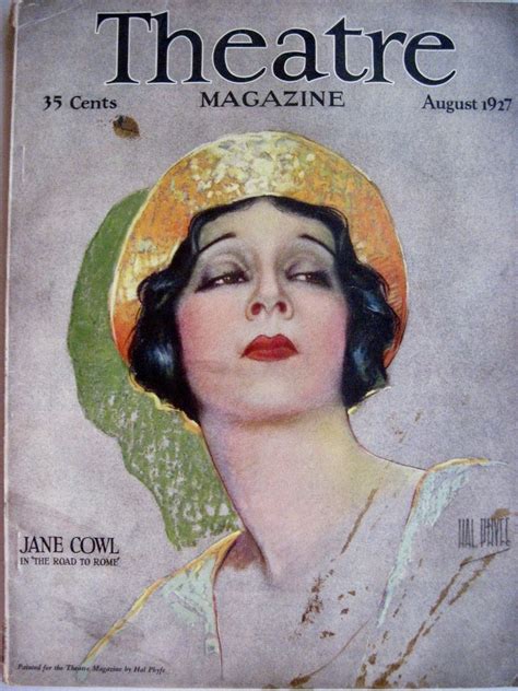 Vintage Aug Theatre Magazine W Jane Cowl Pictured By Hal Phyfe