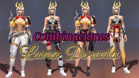 Combinaciones Para El Set Luna Dorada Free Fire Luna Sangrienta