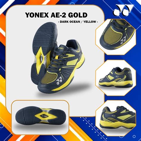 Jual Sepatu Badminton YONEX ALL ENGLAND 02 AE2 AE 2 GOLD Dark