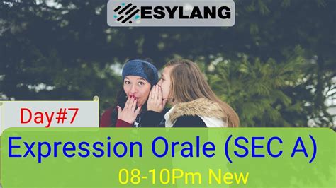 Day Tef Expression Orale Section A Complete Explained