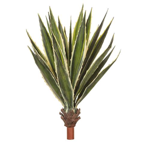 38″ Agave Plant Variegated Silk Flower Depot