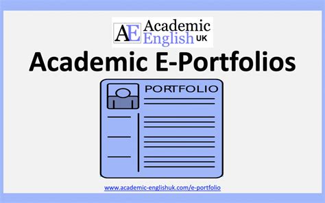 Academic Academic E Portfolios Academic English Uk