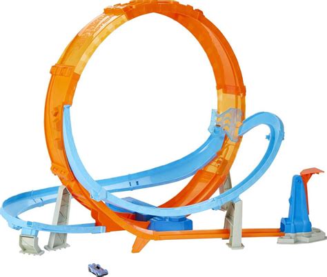 Buy Hot Wheelstoy Car Track Set Massive Loop Mayhem With Scale Car Inch Tall Loop