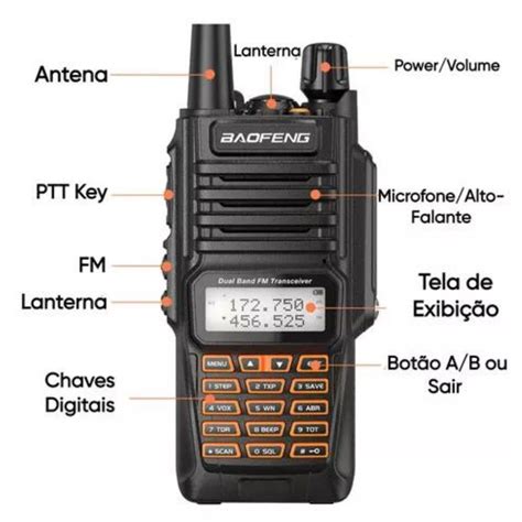 Radio De Comunicação Profissional - Rádio Comunicador Baofeng UV-9R 10W VHF/UHF | Comunicação Profissional ...