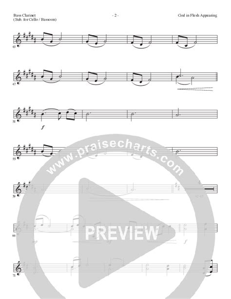 God In Flesh Appearing Choral Anthem SATB Bass ClarinetSheet Music