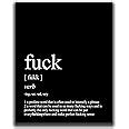 Amazon Funny Wall Decor 8x10 UNFRAMED Print Dictionary Style Definition Of Fuck