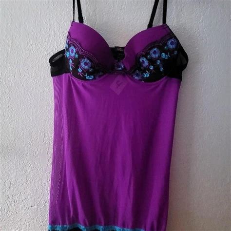 Per Lei Babydoll Purple Lingerie Push Up Bra Depop