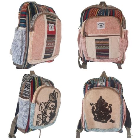 Mochila Indiana Fibra Natural Hemp Elo Produtos Especiais