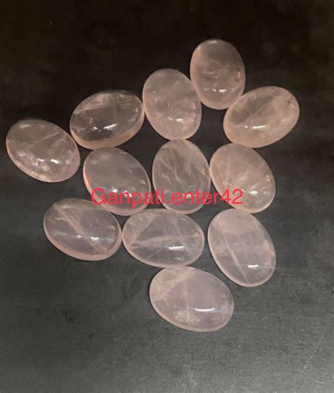 Natürlich Rose Quarz Oval Cabochons 10x8 MM 5 Stück Menge Lose