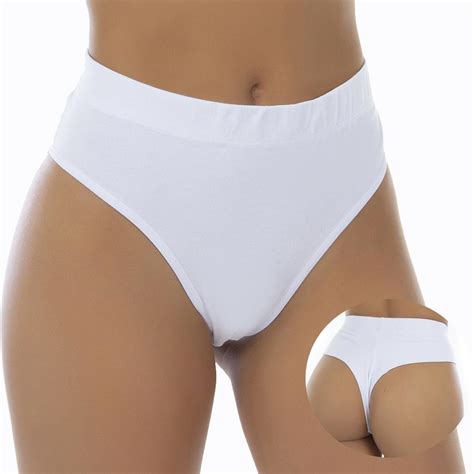 Kit Calcinhas Cintura Alta Fio Duplo Algod O Lingerie Click Mais Bonita Calcinha