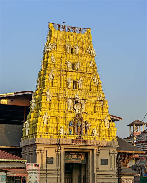 lighting   famous hindu temple dedicated  god krishna