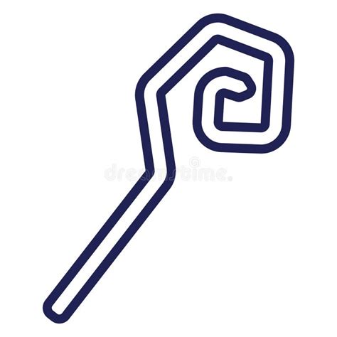 Magic Staff Vector Illustration Decorative Design Stock Vector